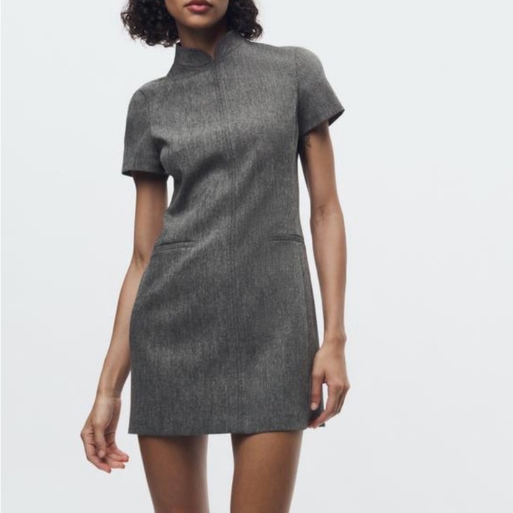 Elegant Gray Women's Dress